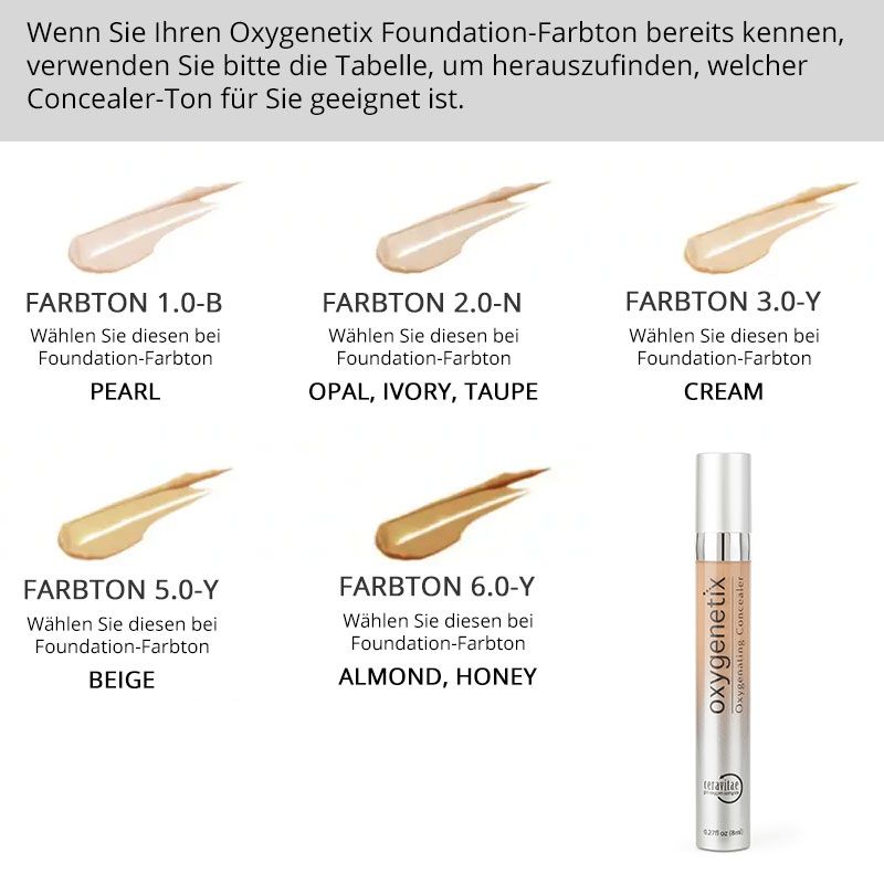Oxygenetix Concealer N-1.0, 8 ml Opa-Ivory-Taupe - ehemals 2.0-N