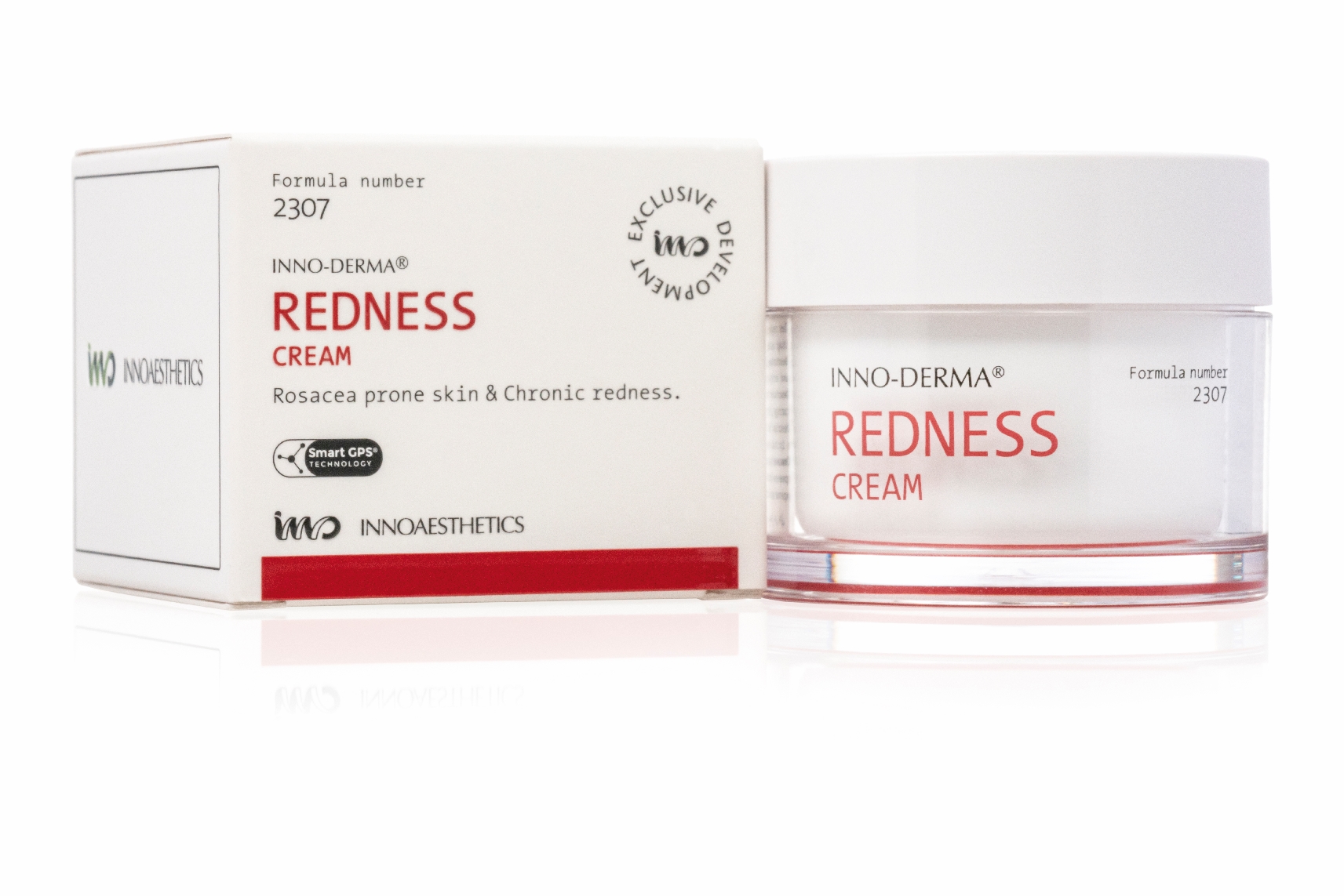INNO Derma Redness Cream: Beruhigende Feuchtigkeitscreme für zu Rötungen neigende Haut  - 50 ml (T02 08 27)