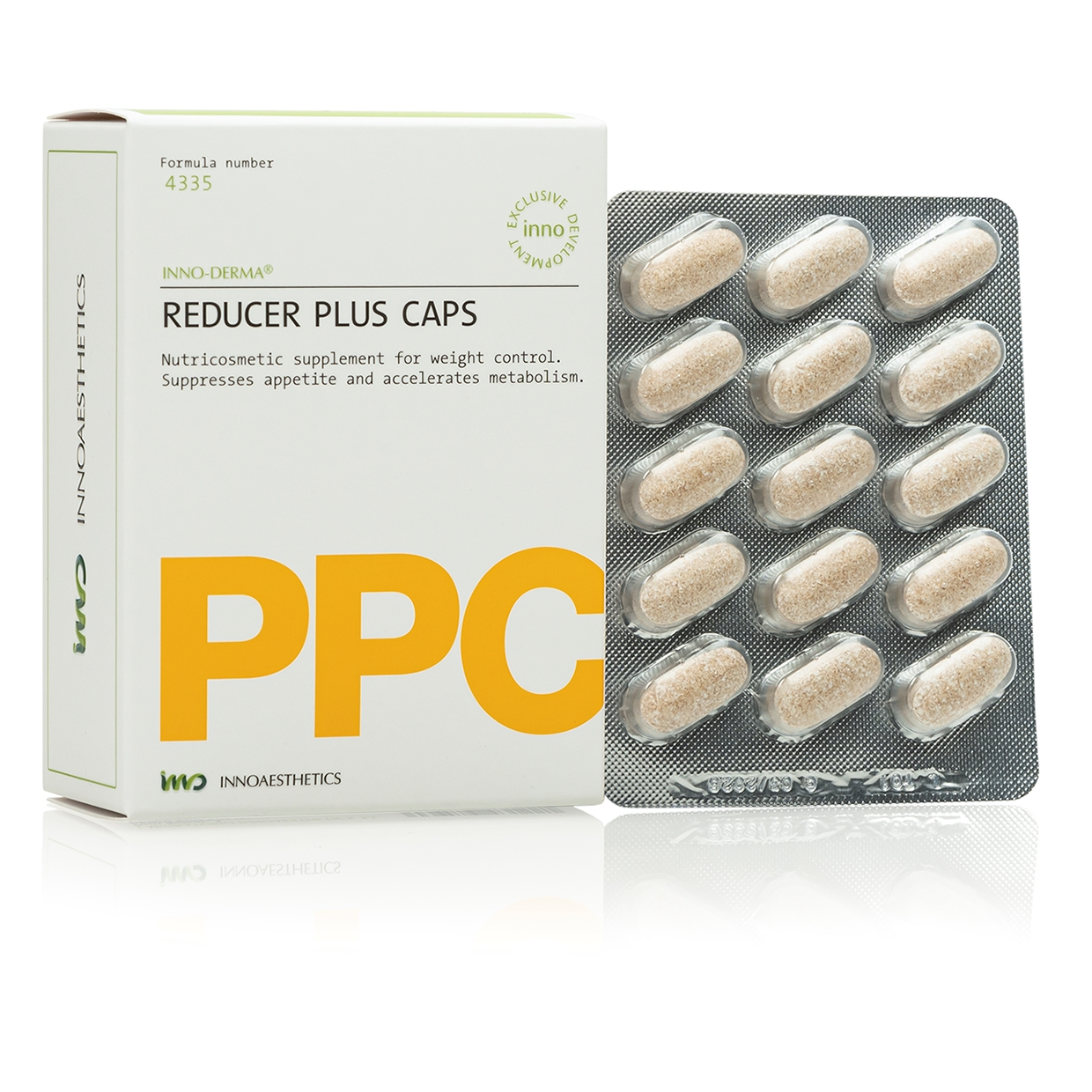 INNO Derma Reducer Plus Caps: Innovative Gewichtsabnahme-Unterstützung und Appetitzügelung / Tabletten - 60 St.(V010826 07/26)