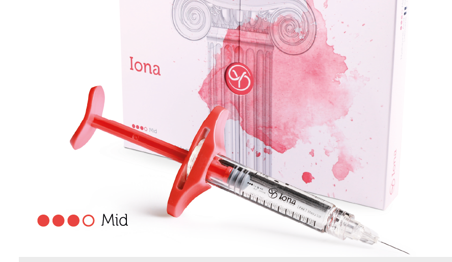 Burgeon Iona Hyaluronsäure mit Lidocain: Präzise Volumenwiederherstellung und Faltenkorrektur 2x 1ml (DI240910/ MHD: 2026-09)